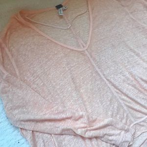 Peach Lightweight Free People top